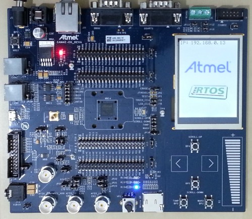 RTOS running on Atmel ARM Cortex-M microcontroller